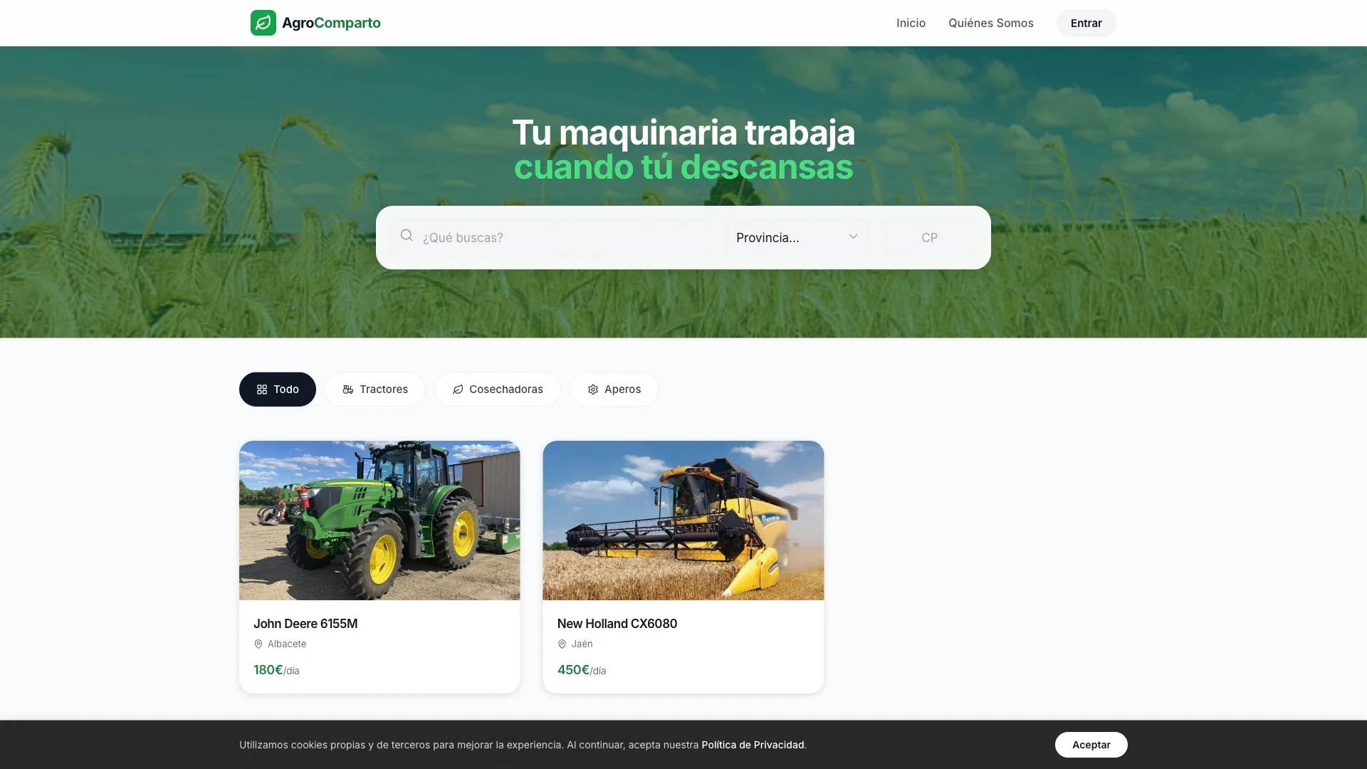 AgroComparto Conceptos iniciales