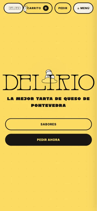 Delirio Cheesecakes - mobile