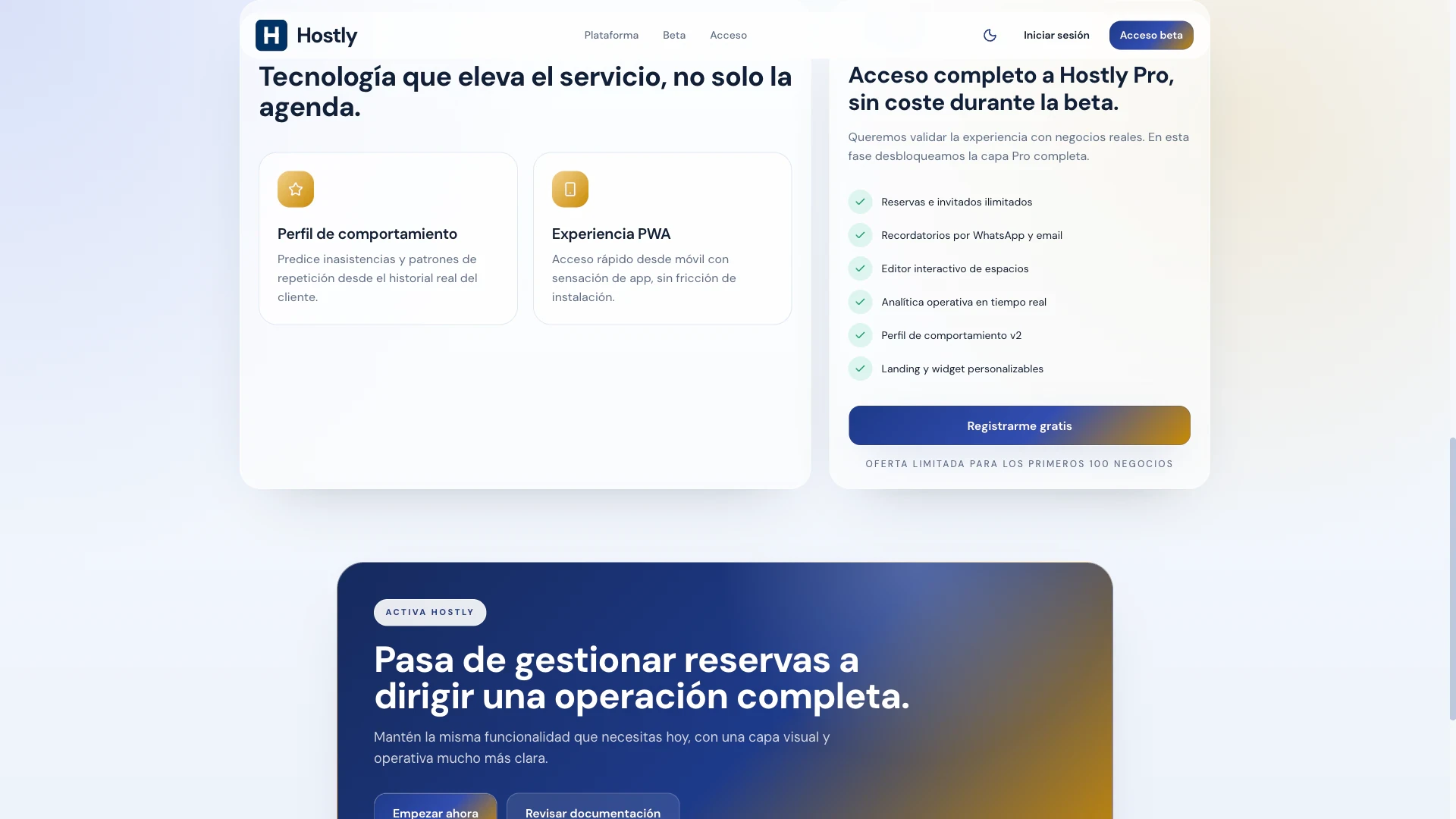 Hostly Initial concepts